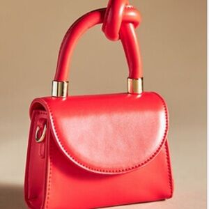 Anthropologie Mini Red Crossbody Bag